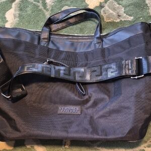 Black Travel Tote Bag